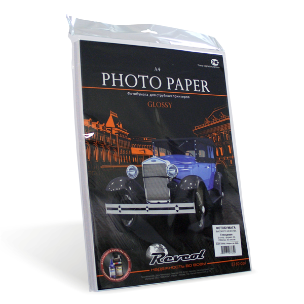 Фотобумага, глянцевая двухсторонняя, A4, 230гм2, 50 л
